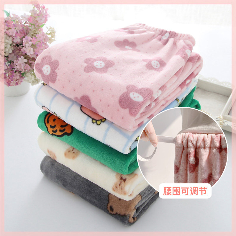 睡裤女秋冬法兰绒孕妇睡裤长裤可调节托腹裤珊瑚绒加厚家居休闲裤,孕妇装/孕产妇用品/营养,家居裤,淘宝优惠券,粉丝福利购,淘宝优惠卷