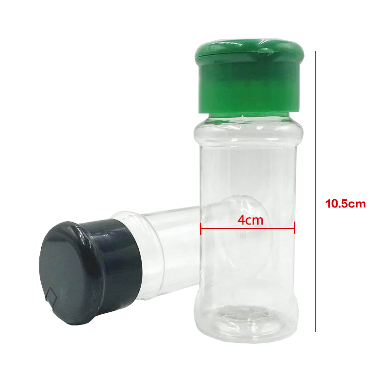 塑料调料瓶烧烤罐调味瓶带孔 塑料瓶孜然撒料盒撒料洒粉器不锈钢