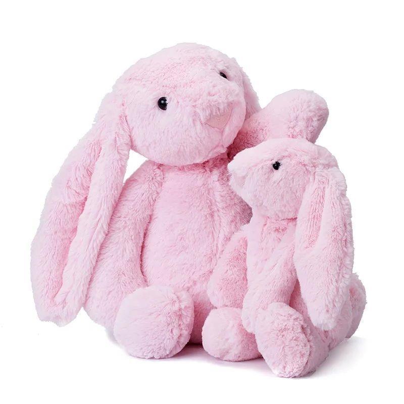 30cm Stuffed Long Ear Rabbit Soft Plush Toys Sleeping Cute B