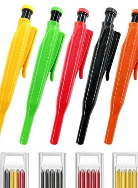 Solid Carpenter Pencil with Refill Lead and Builtin Sharpen