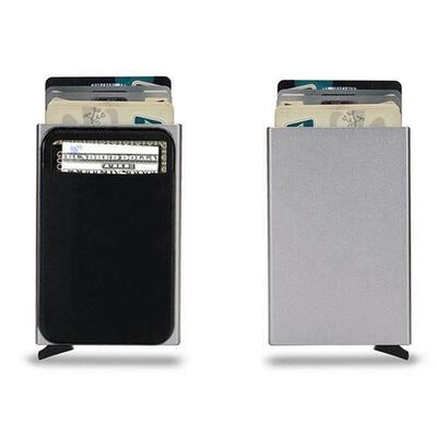 Rfid Smart Wallet Card Holder Metal Thin Slim Men Women Wall