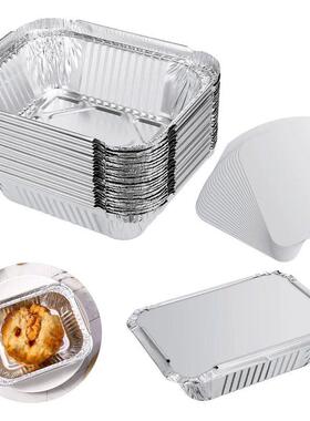 40pcs Aluminum Foil Tray Takeaway Food Packaging Container A