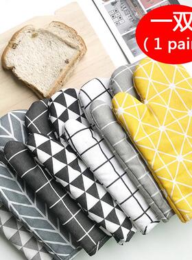 Antiscalding Baking Oven Gloves Kitchen Mitts 烤箱隔热手套
