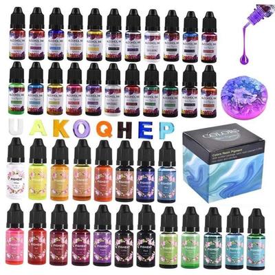 1 Set Resin Pigment Kit Art Ink Alcohol Liquid Colorant Dye