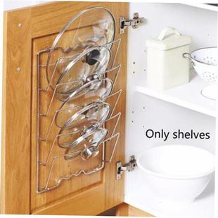 Pan Steel Stainless Plates Pot Kitchen Lid Slots Coun Sink