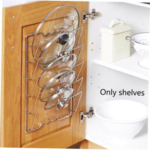 Pan Stainless Steel Pot Lid Plates Kitchen 5 Slots Sink Coun