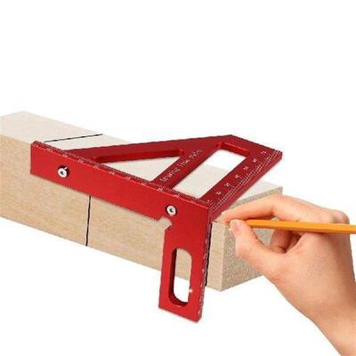 Woodworking Square Protractor 45/90 Degree Aluminum Alloy