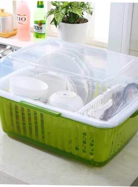 large cupboard  shelf dishes drainage shelf plastic