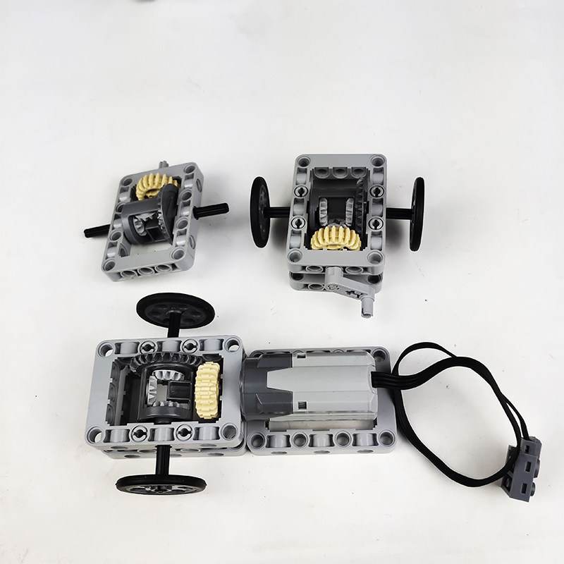 国产积木兼容乐高某高简易版汽车差速器真模型创意教学演示模型