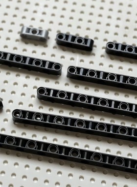 兼容乐国产积木科技配件71710 1x15转向臂 15孔转向梁散件