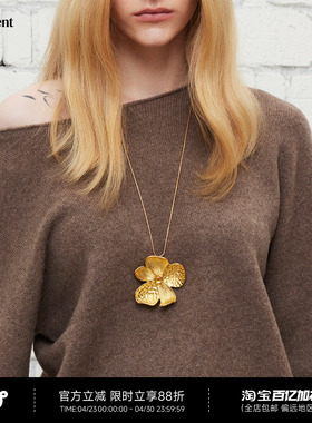 Dpercent丨秋黄花金色项链