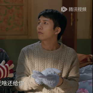 隐身的名字任小飞李圣佳同款圆领毛衣秋冬男士气质修身针织衫男