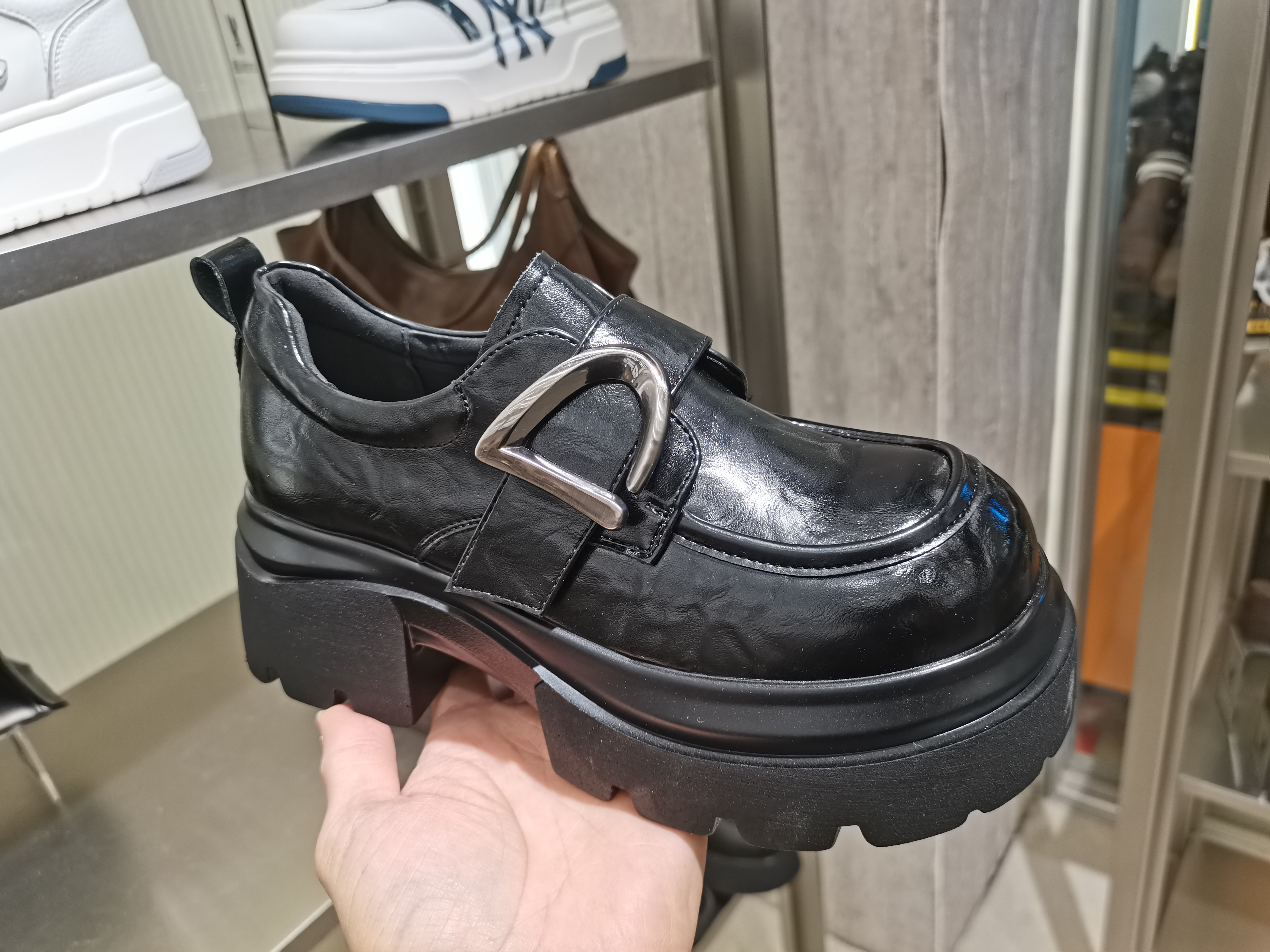 2026春季新款真皮女鞋厚底增高乐福鞋英伦JK小皮鞋舒适百搭休闲鞋