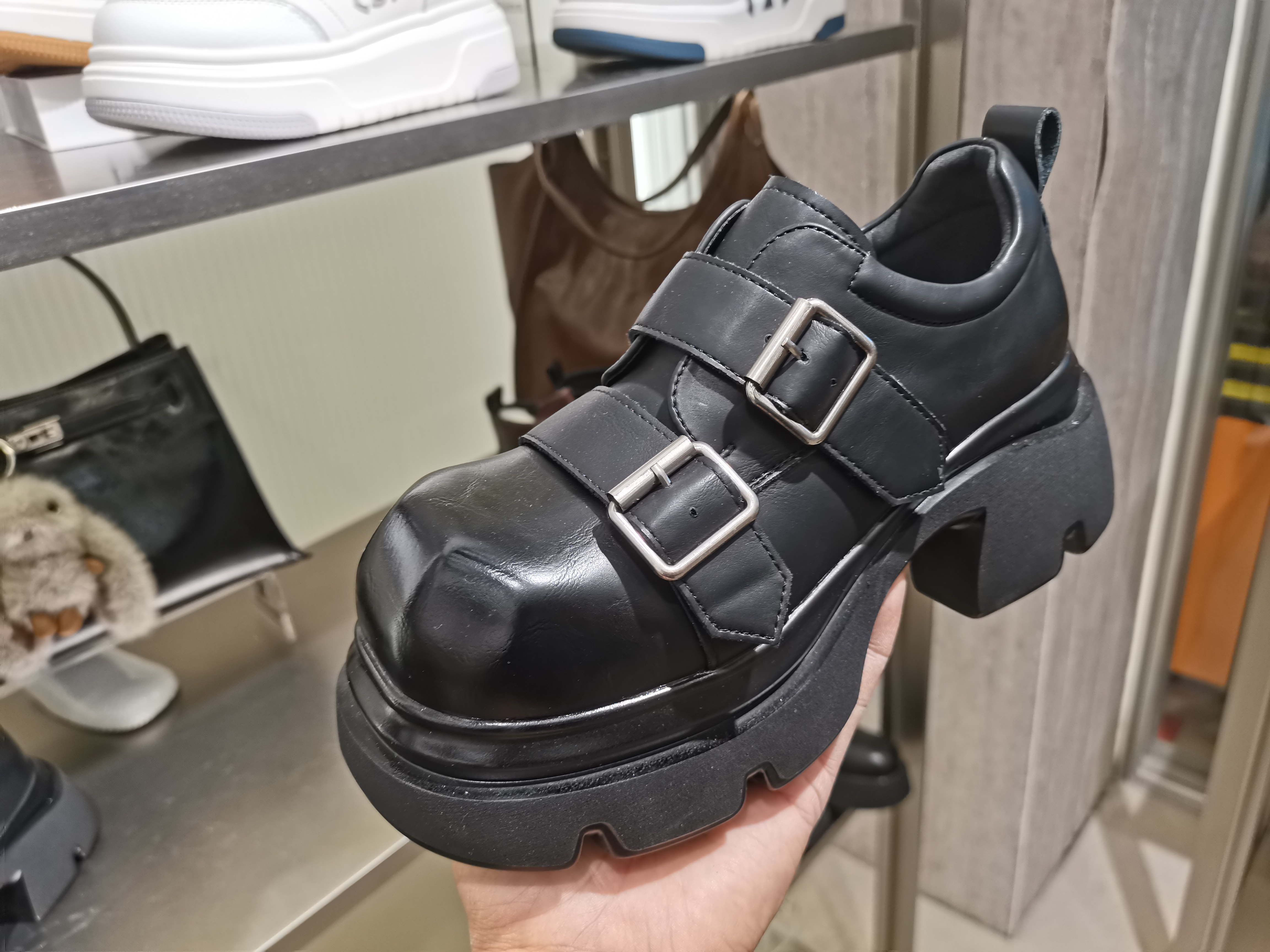 2026春季新款真皮女鞋厚底增高乐福鞋英伦JK小皮鞋洋气百搭休闲鞋