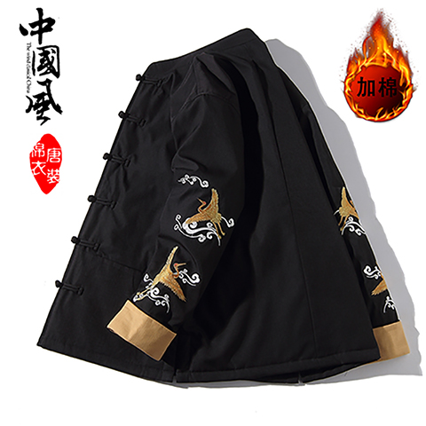 中式复古盘扣唐装棉衣外套中国风