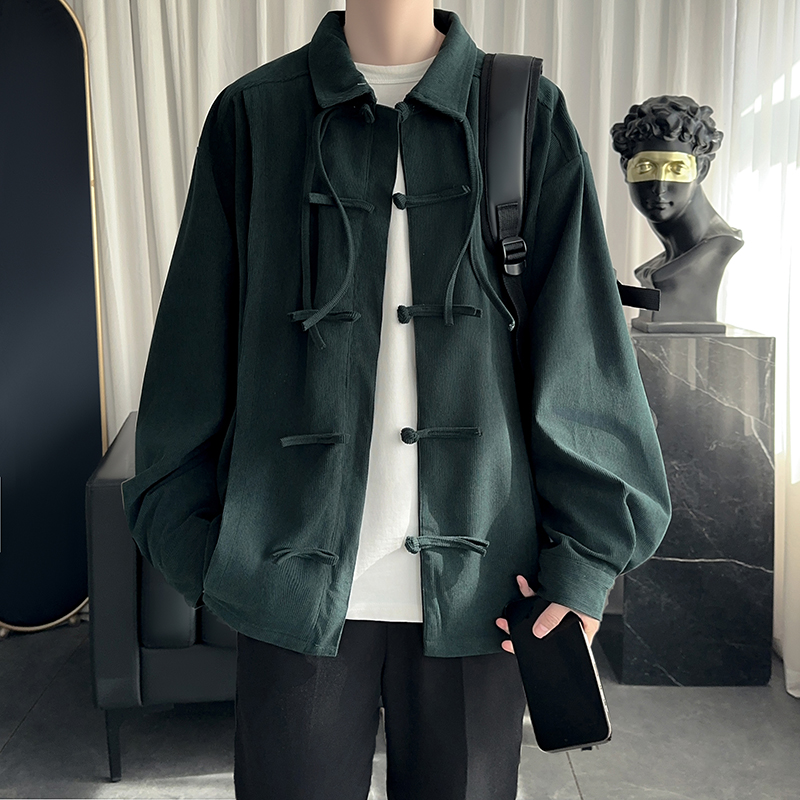 皮毛一体鹿皮绒外套男加绒加厚机车服冬季潮牌宽松夹克羊羔绒上衣