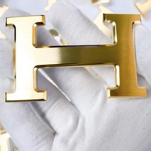 男士纯铜皮带扣头H扣头字母扣头3.8CM腰带配件