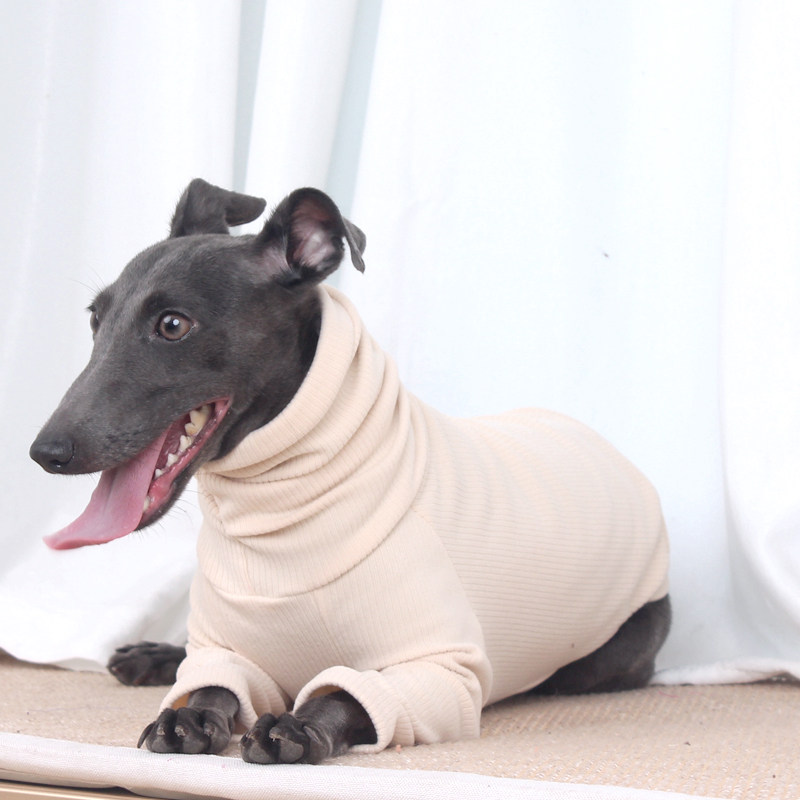 TIGERDOG小灵缇惠比特细犬贝灵顿宠物秋冬双面德绒打底衣保暖舒M