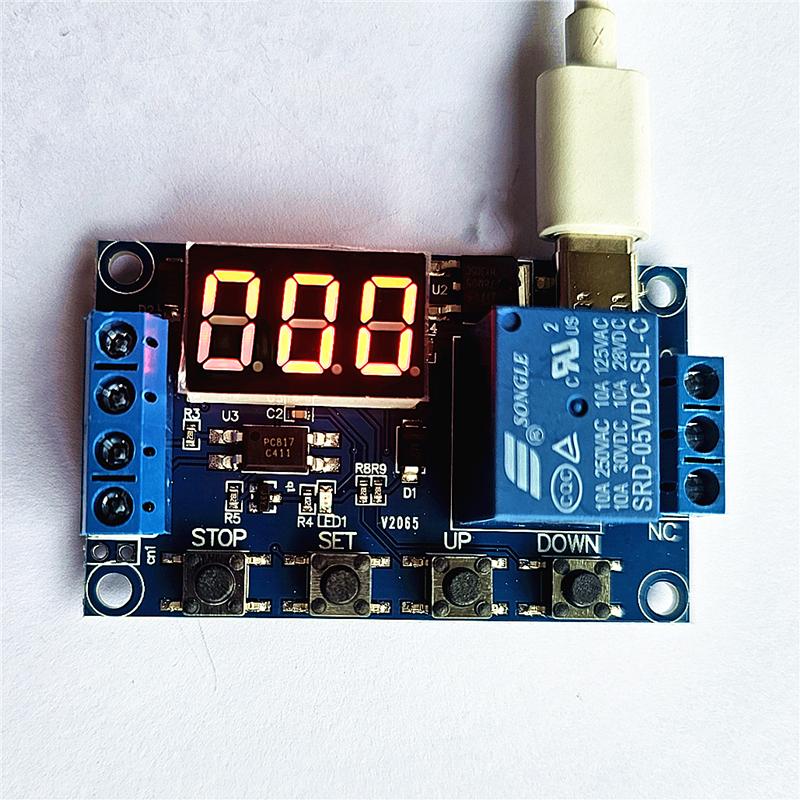 一路继电器开关模块延时定时循环