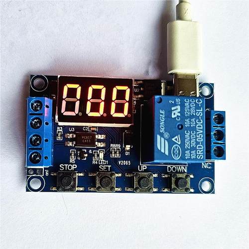 一路继电器开关模块延时定时循环