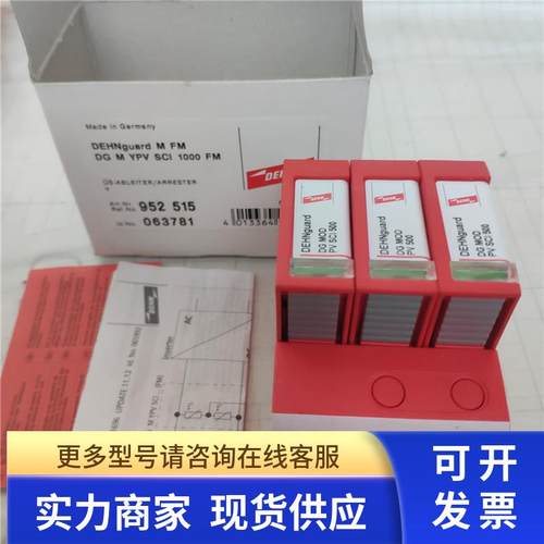 原装DEHN盾牌DG M YPV SCI 1000 FM防雷器保护器DGMYPVSCI1000FM