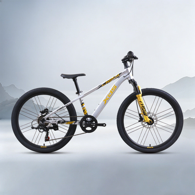 喜德盛山地自行车中国风24英寸21速变速碟刹铝合金童车男孩女孩