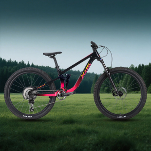 喜德盛山地自行车2025 烈马四连杆结构悬挂前后避震器软尾越野车