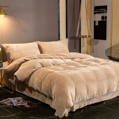 澳西奴法兰绒四件套珊瑚绒