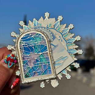 26年新款哈尔滨文创 华彩尔滨旋转AR系列金属冰箱贴