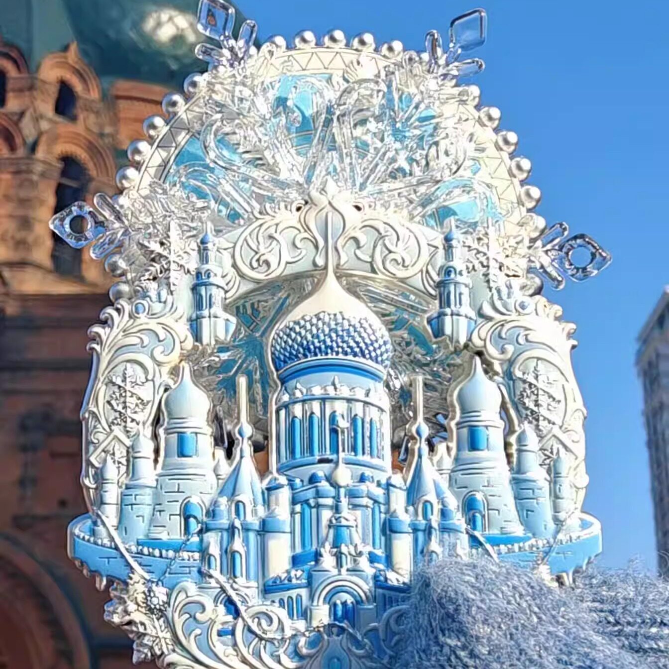 26年新款现货哈尔滨冰雪系列AR动画冰箱贴摩天轮冰雪大世界索菲亚