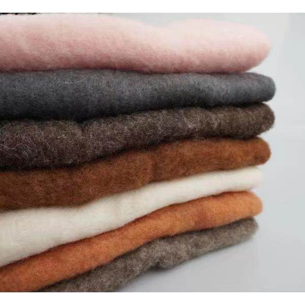 羊毛毡片 打底毛毛戳戳乐湿毡针毡 半毡化毛毡片 加快毡化diy