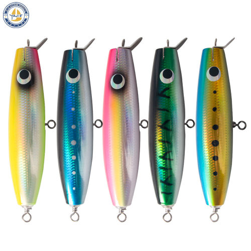木制GT POPPER 波爬饵19cm90g挡水板潜水波爬水面系牛港波爬拖钓