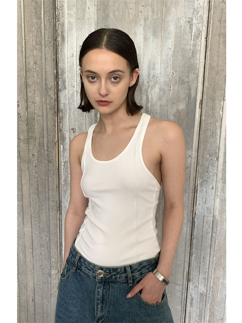 美式不规则吊带背心女装夏季辣妹