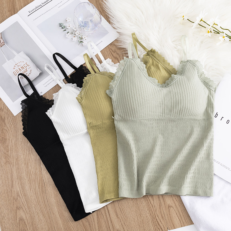 吊带背心女外穿韩版带胸垫打底抹胸夏美背黑色短款上衣潮网红爆款,女装/女士精品,背心吊带,淘宝优惠券,粉丝福利购,淘宝优惠卷