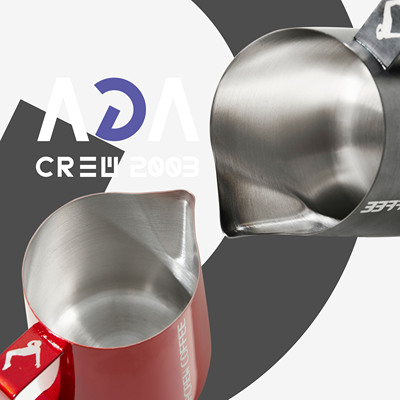 ADACREW漫步者2.0系列 电镀烤漆 咖啡拉花缸 压纹 600ml宽嘴 现货