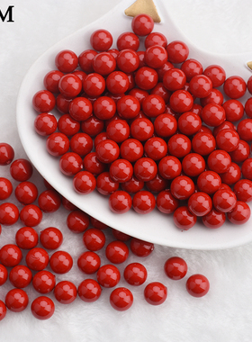 红色新款天然半孔彩色贝珠DIY耳环项链手工贝壳珍珠银饰配件散珠