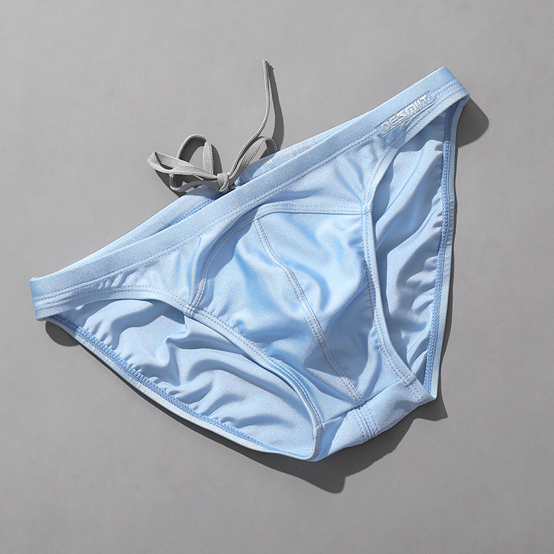 泳裤男三角低腰时尚亮闪面料