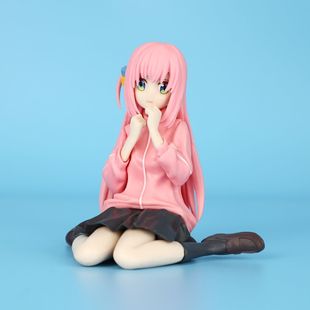 孤独摇滚动漫手办 坐姿后藤独手办摆件 二次元美少女车载桌面摆件