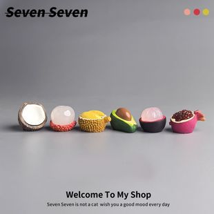 微景观解压治愈小摆件装 剥壳小水果们 饰高颜值 小玩意 奇奇怪怪