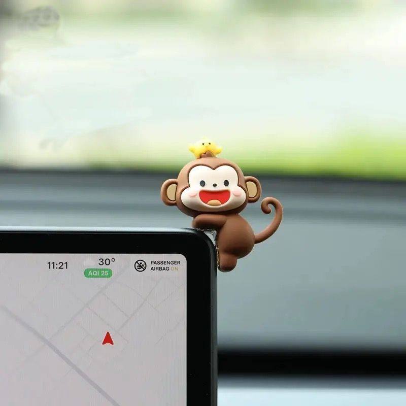 新款可爱小猴中控台屏幕车载摆件车内后视镜窗边装饰品汽车内饰品,汽车用品/电子/清洗/改装,摆件,淘宝优惠券,粉丝福利购,淘宝优惠卷