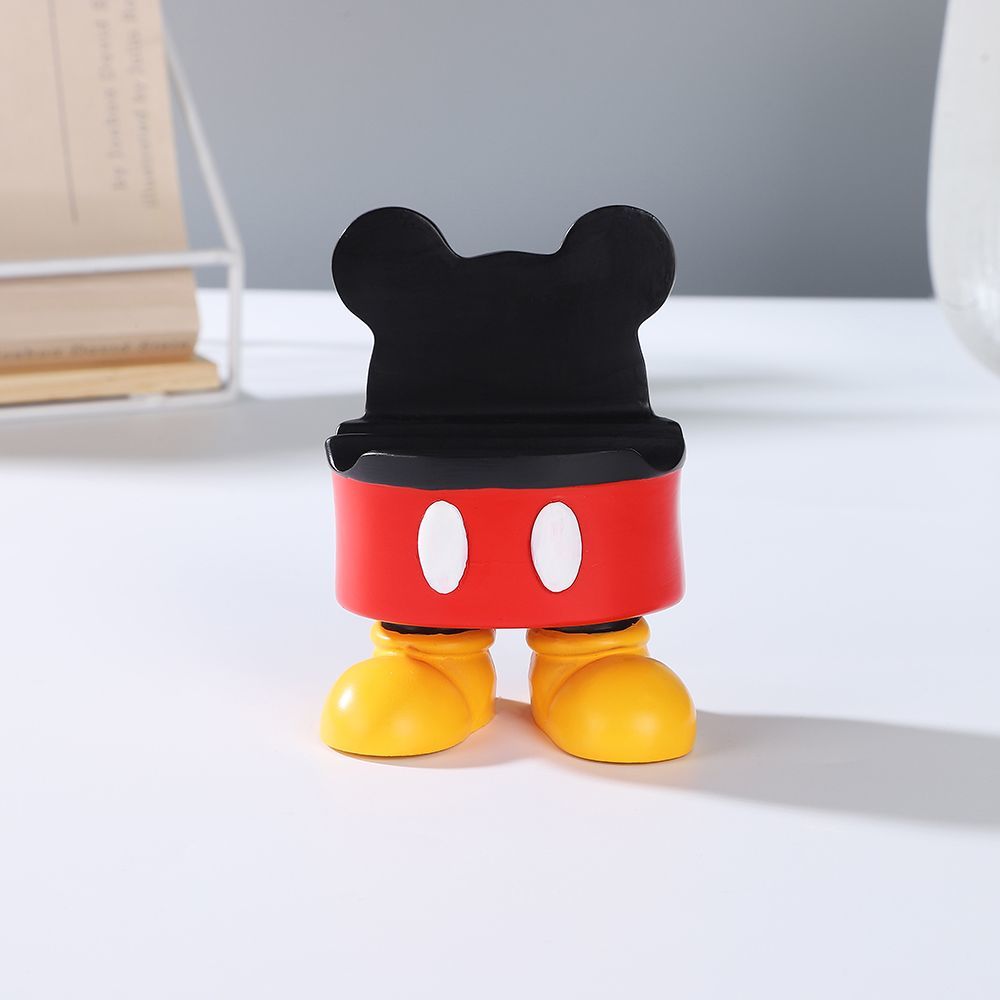 桌面趣味摆件网红热卖米奇手机支架创意卡通