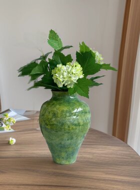 景德镇陶瓷花瓶家居客厅摆件绿植水培花瓶玄关插花茶室民宿装饰品