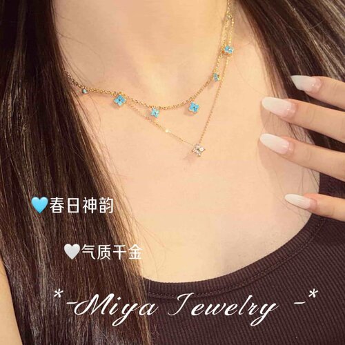 春夏神韵～ 春夏色彩锁骨链 ins春夏新款