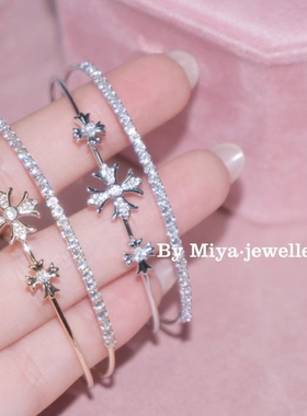 鸢尾花千金既视感 满锆手链