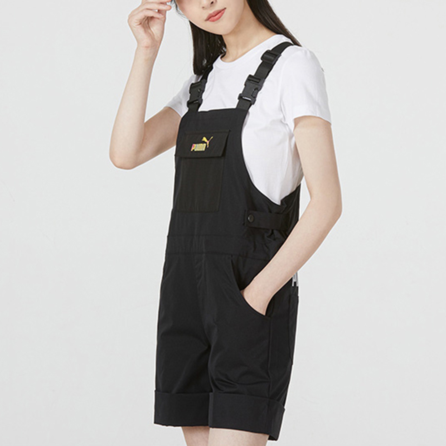 彪马女裤运动休闲背带裤