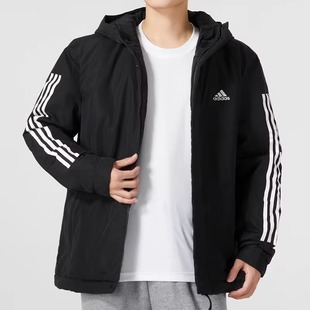 Adidas阿迪达斯男装 保暖连帽运动服夹克外套IP2537 新款 2024冬季