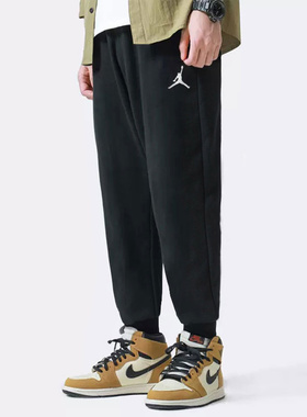 Nike耐克正品AJ裤子男冬季新款正品JORDAN长裤加厚运动裤卫裤男士