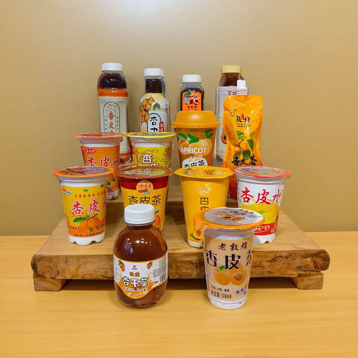 甘肃饮料杏皮茶杏皮水杏干茶杯装双元敦之杏敦飞煌老敦煌醉沙州