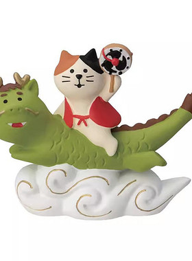 日式龙年吉祥物招财猫开运摆件