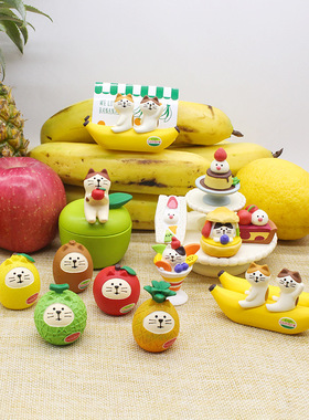 日式风decole文鸟哈密瓜小摆件